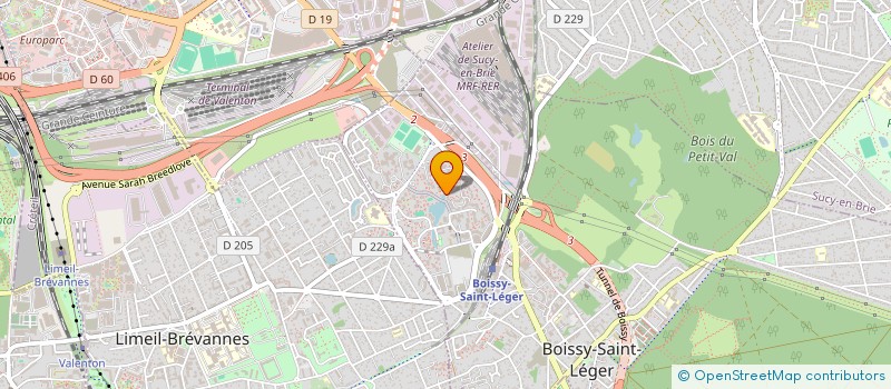 localisation de l'entreprise SCI ALPHA à BOISSY-SAINT-LEGER
