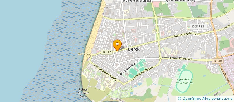 localisation de l'entreprise SCI ALPHA à BERCK