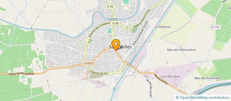 localisation de l'entreprise SCI ALPHA à ST GILLES