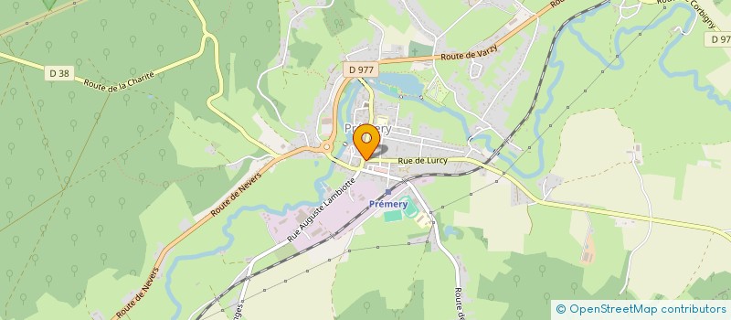 localisation de l'entreprise SCI ALPHA  PREMERY