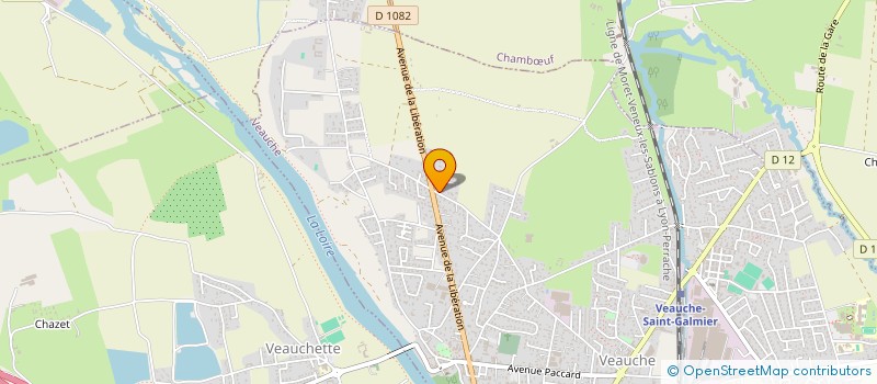 localisation de l'entreprise SCI ALPHA  VEAUCHE