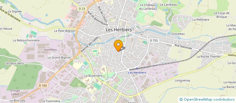 localisation de l'entreprise SCI ALPHA 4 à LES HERBIERS