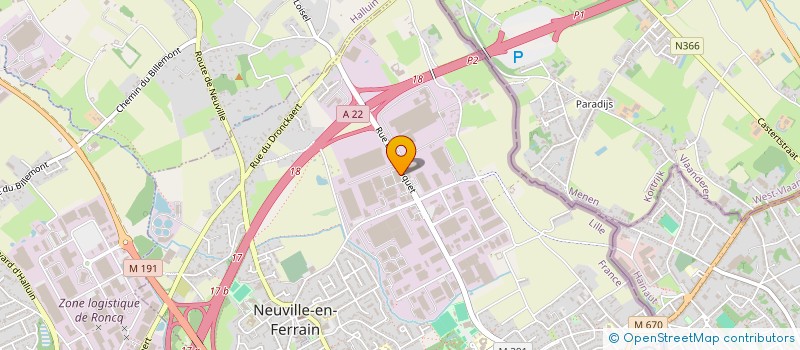 localisation de l'entreprise SCI ALPHA à NEUVILLE-EN-FERRAIN
