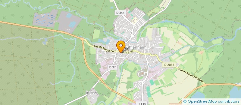 localisation de l'entreprise SCI ALPHA  SOUFFLENHEIM