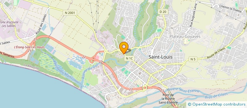 localisation de l'entreprise SCI ALPHA à SAINT-LOUIS