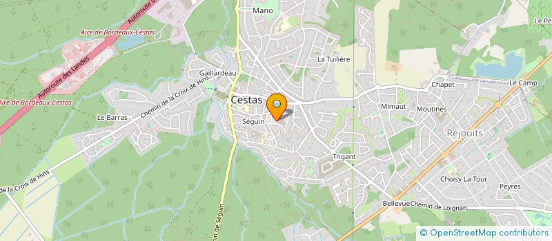 localisation de l'entreprise SCI ALPHA  CESTAS