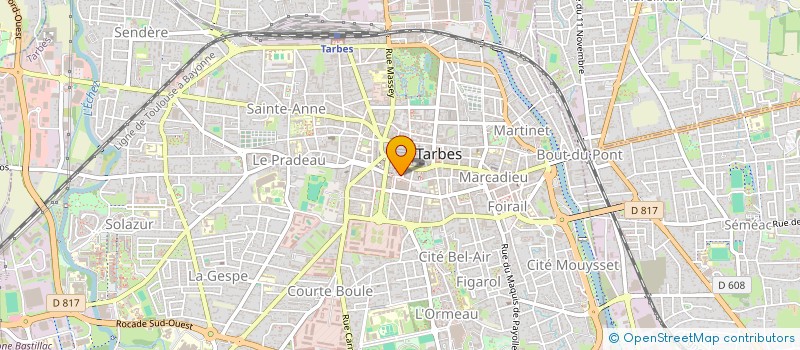 localisation de l'entreprise SCI ALPHA  TARBES