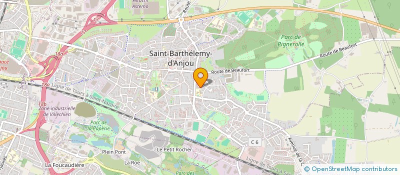 localisation de l'entreprise SCI ALPHA  SAINT-BARTHELEMY-D'ANJOU