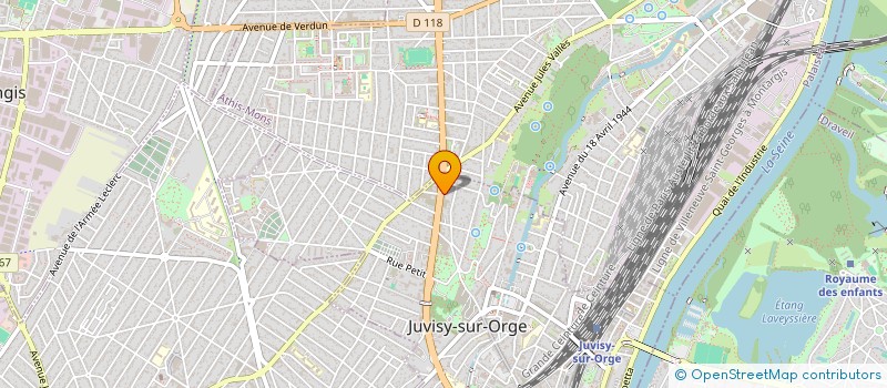 localisation de l'entreprise SCI ALPHA  JUVISY-SUR-ORGE