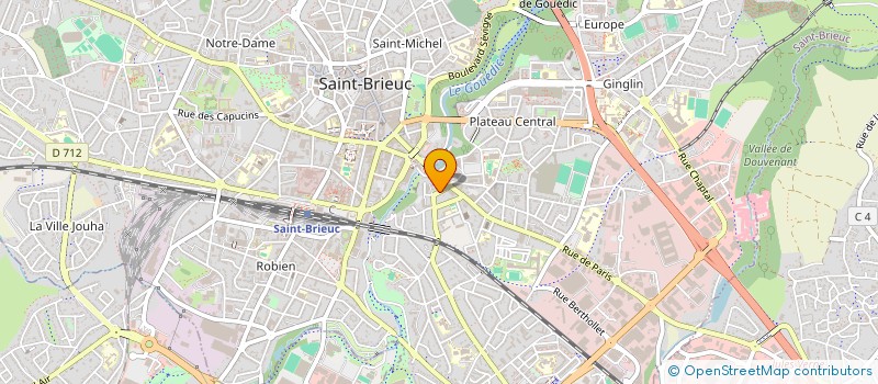 localisation de l'entreprise SCI ALPHA à SAINT-BRIEUC