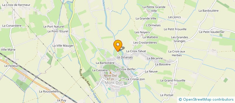 localisation de l'entreprise SCI ALPHA  MONT-DOL