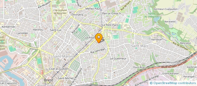 localisation de l'entreprise SCI ALPHA  BREST