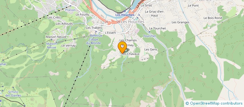 localisation de l'entreprise SCI ALPHA  LES HOUCHES