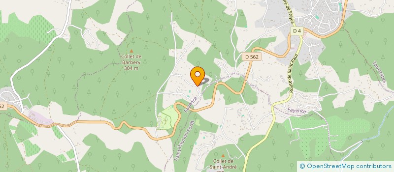 localisation de l'entreprise SCI ALPHA  FAYENCE