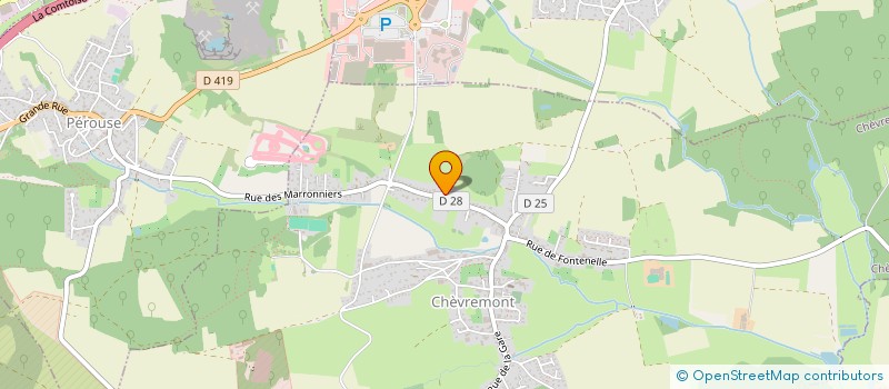 localisation de l'entreprise SCI ALPHA 90 à CHEVREMONT