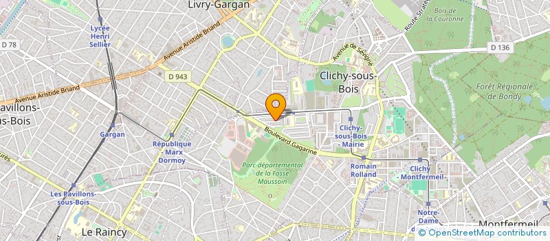 localisation de l'entreprise SCI ALPHA 93 à CLICHY-SOUS-BOIS