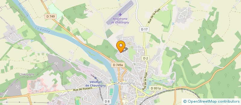 localisation de l'entreprise SCI ALPHA ANTHYLLIS ET PAR ABREVIATION SCI 2A  CHAUVIGNY