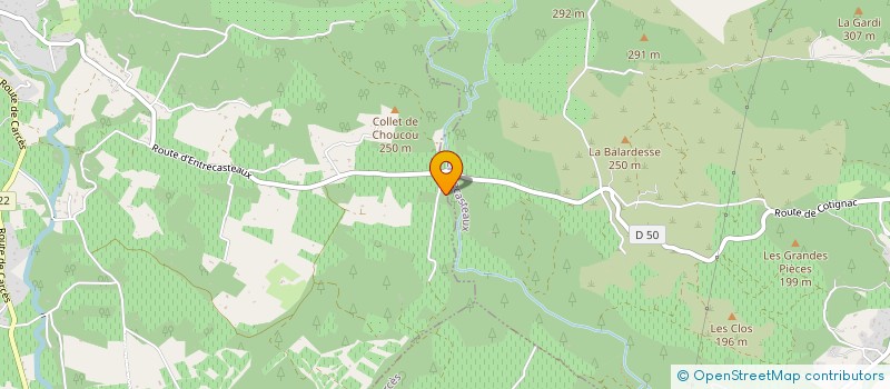 localisation de l'entreprise SCI ALPHA BOULOGNE  ENTRECASTEAUX