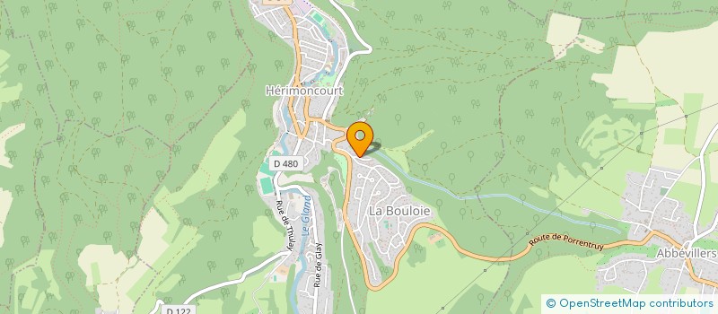 localisation de l'entreprise SCI  ALPHA D.R.  HERIMONCOURT