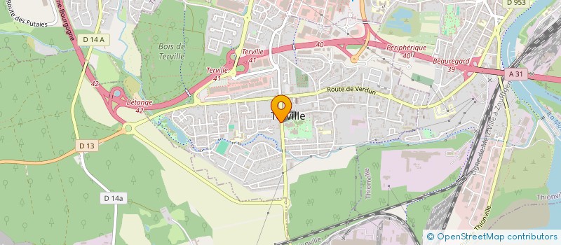 localisation de l'entreprise SCI ALPHA-DENT  TERVILLE