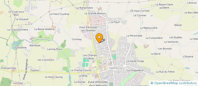 localisation de l'entreprise SCI ALPHA GREG  MELESSE