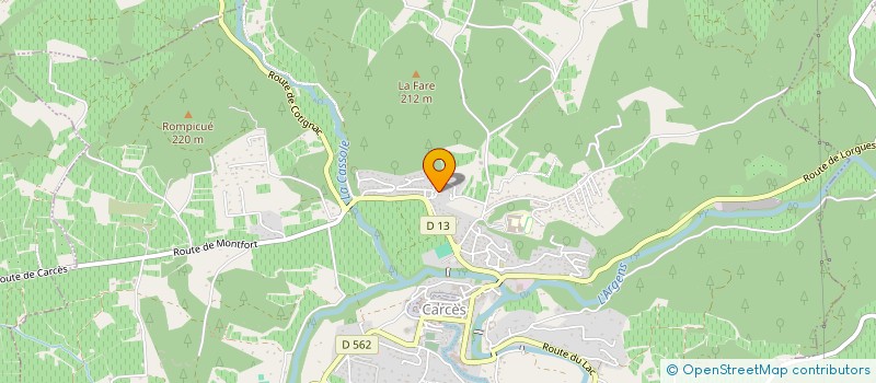 localisation de l'entreprise SCI ALPHA PROMOTION  CARCES