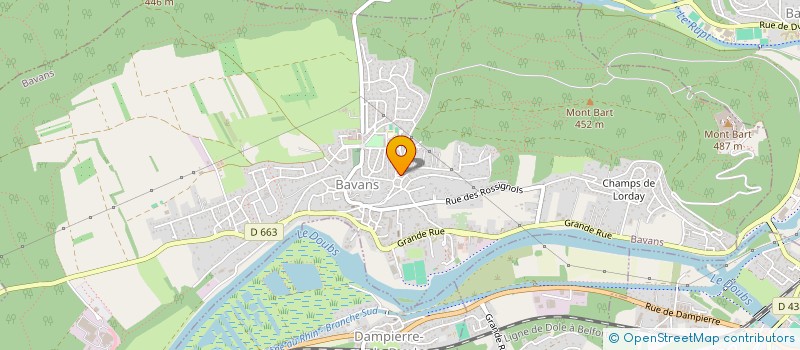 localisation de l'entreprise SCI ALPHA RL  BAVANS