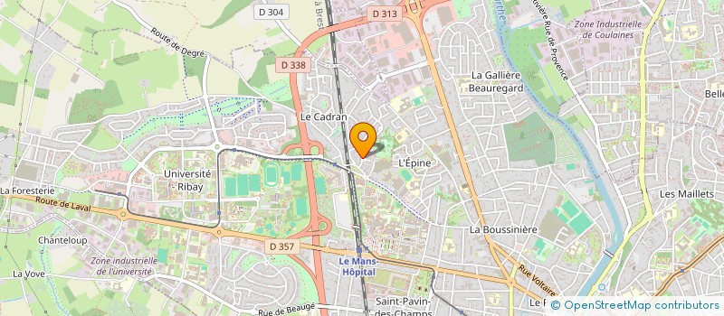 localisation de l'entreprise SCI ALPHA SERVICE IMMO  LE MANS