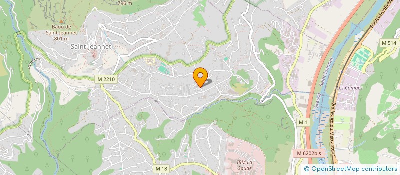 localisation de l'entreprise SCI ALPHA VAR  SAINT-JEANNET