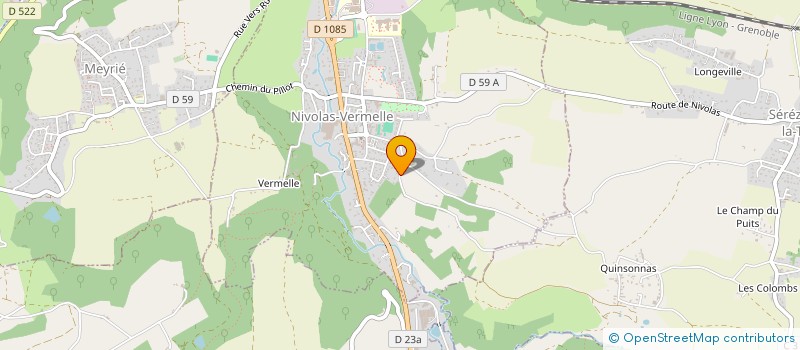 localisation de l'entreprise SCI ALPHAA  NIVOLAS-VERMELLE