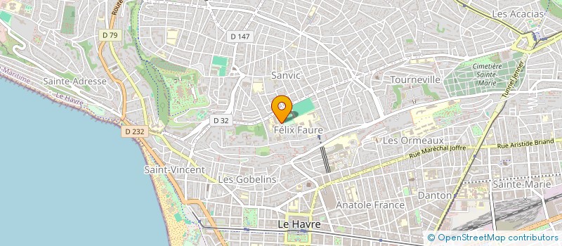 localisation de l'entreprise SCI ALPHABEL à LE HAVRE