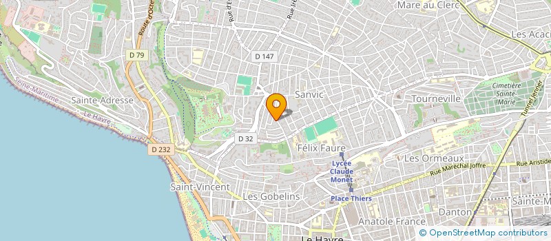 localisation de l'entreprise SCI ALPHALUD à LE HAVRE