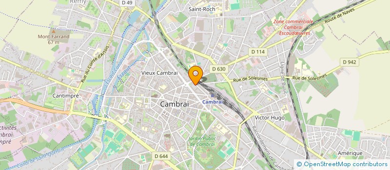 localisation de l'entreprise SCI ALPHI 1  CAMBRAI