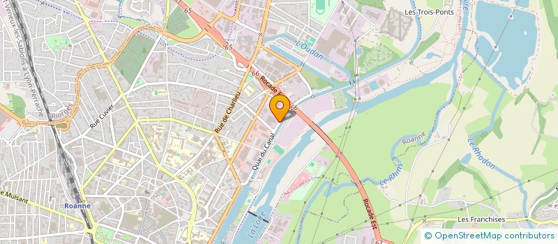 localisation de l'entreprise SCI ALPHIJY  ROANNE