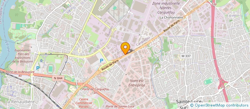 localisation de l'entreprise SCI ALPHOLUC  CARQUEFOU