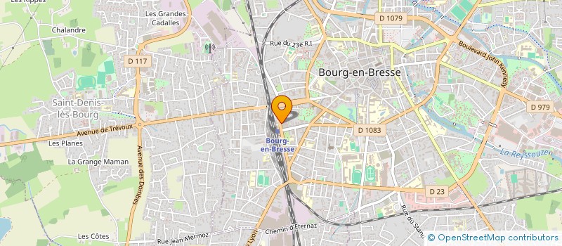localisation de l'entreprise SCI ALPHONSE BAUDIN à BOURG-EN-BRESSE
