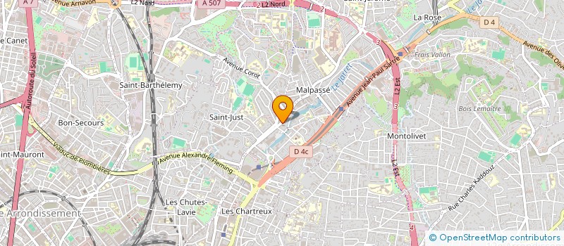 localisation de l'entreprise SCI ALPHONSE DAUDET à MARSEILLE