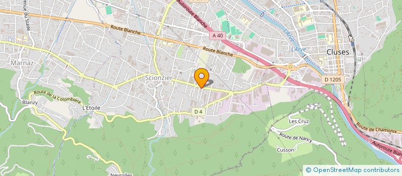 localisation de l'entreprise SCI ALPHONSE DUBOURGEAL  TANINGES