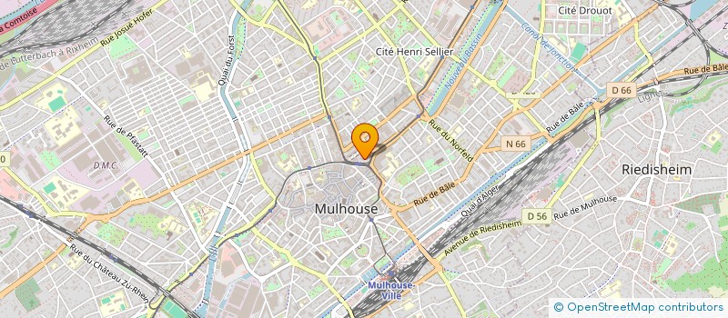 localisation de l'entreprise SCI ALPI  MULHOUSE