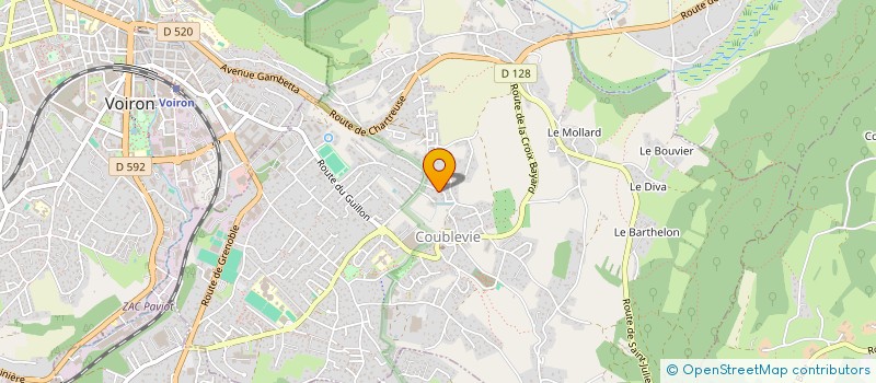 localisation de l'entreprise SCI ALPI  COUBLEVIE