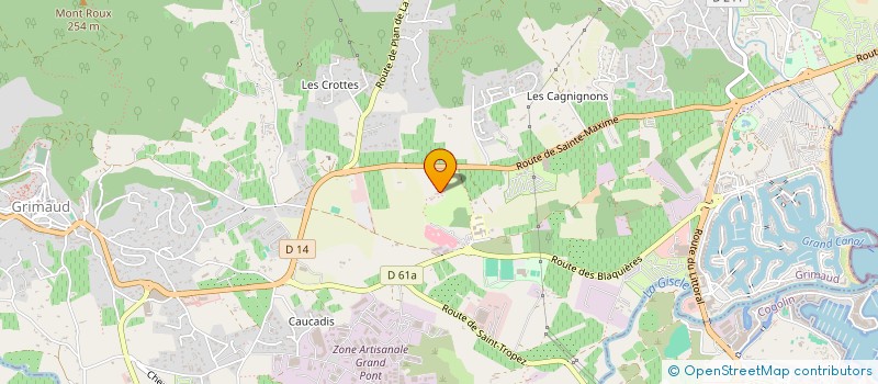 localisation de l'entreprise SCI ALPIMAT à GRIMAUD