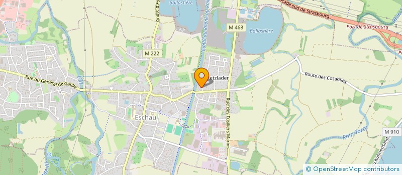 localisation de l'entreprise SCI ALPINA  ESCHAU