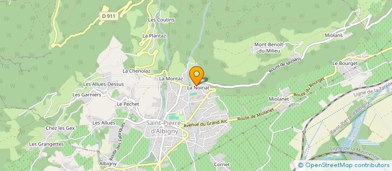 localisation de l'entreprise SCI ALPINE  SAINT-PIERRE-D'ALBIGNY