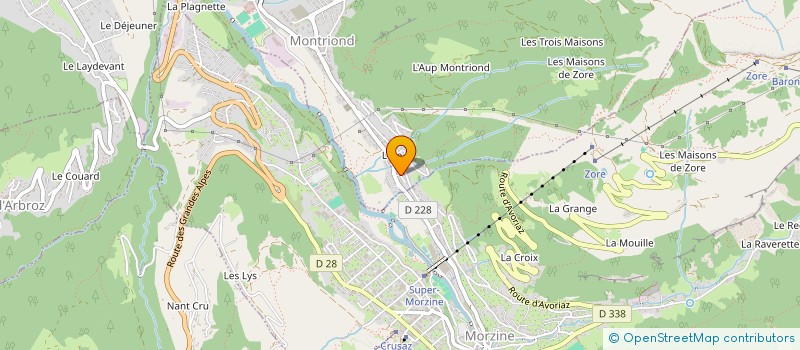 localisation de l'entreprise SCI ALPINE CHALETS à MORZINE