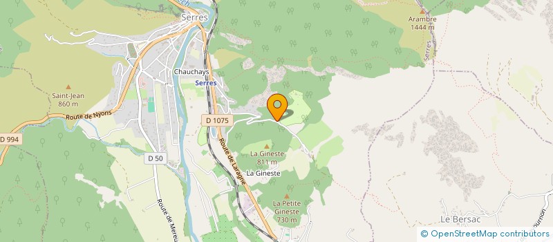 localisation de l'entreprise SCI ALPINOMIE  SERRES