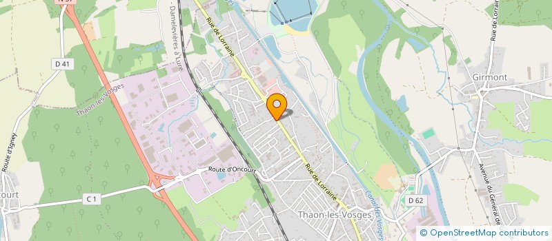 localisation de l'entreprise SCI ALPITENA  THAON-LES-VOSGES