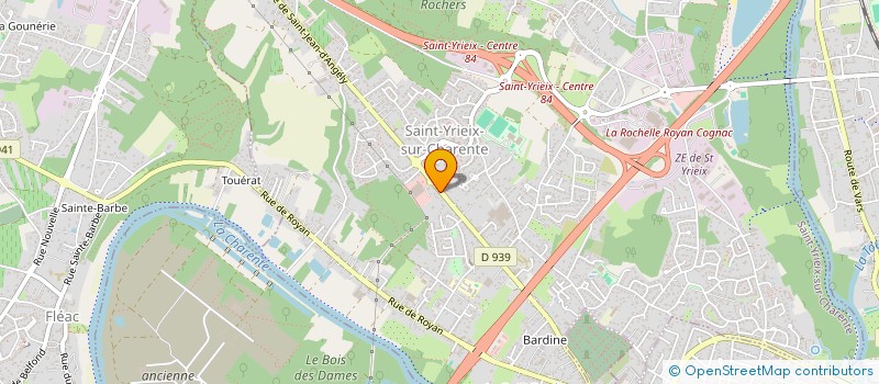localisation de l'entreprise SCI ALPM à SAINT-YRIEIX-SUR-CHARENTE