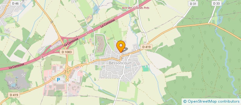 localisation de l'entreprise SCI ALPY à BESSONCOURT