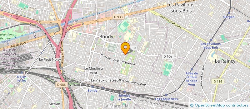 localisation de l'entreprise SCI ALPY  BONDY