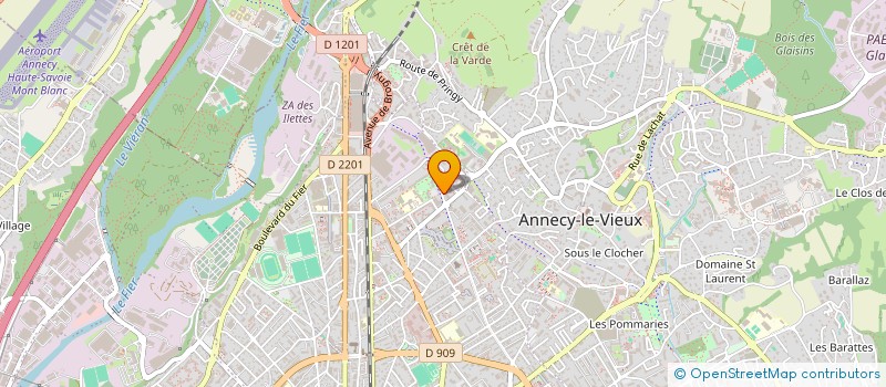 localisation de l'entreprise SCI ALPYSIA  EPAGNY METZ-TESSY